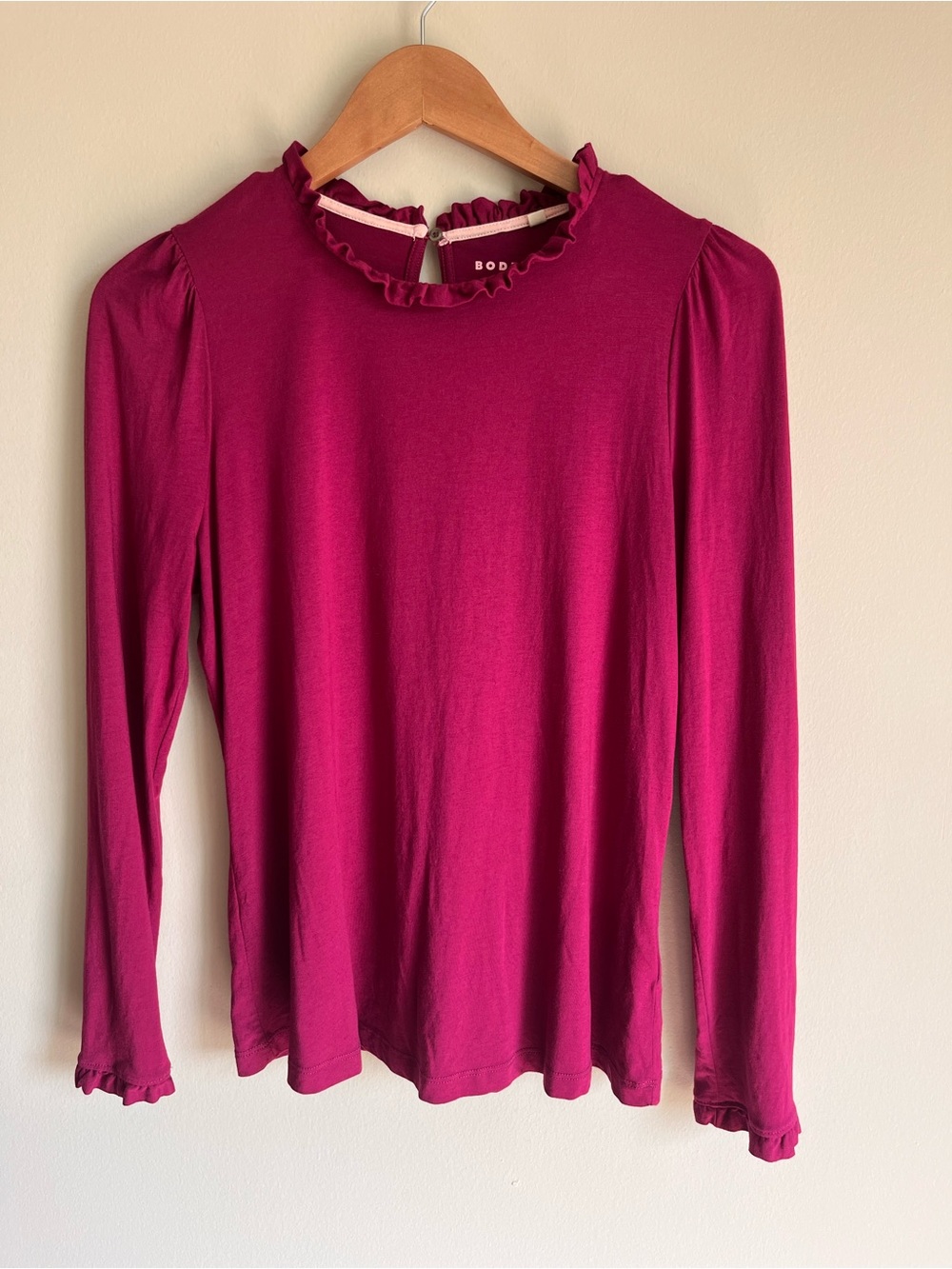Boden Women's Supersoft Frill Detail Top